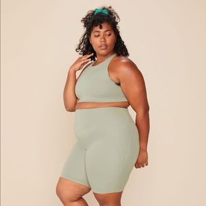 Girlfriend Collective biker short in Agave